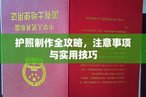 资源护照制作全攻略，注意事项与实用技巧